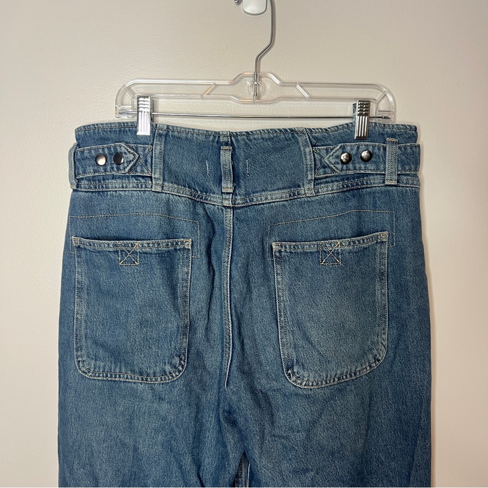 Free People Super Sweeper Wide Leg Jeans Size Medium - Picture 6 of 9
